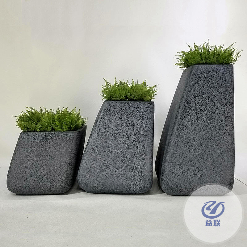 玻璃鋼創(chuàng)意花盆花池創(chuàng)意玻璃鋼花盆商場購物售樓戶外花壇售樓部