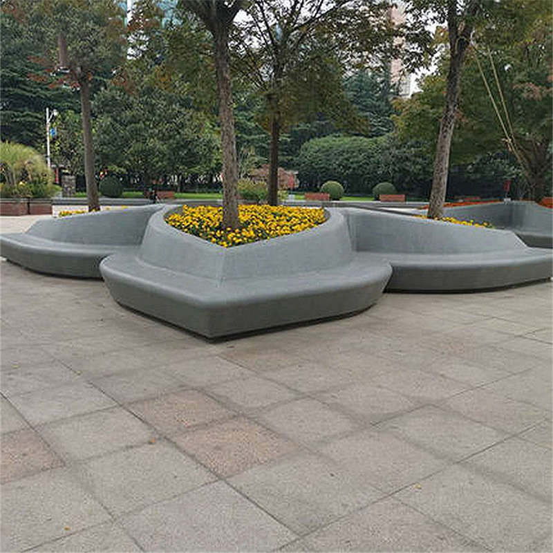玻璃鋼樹池座椅戶外公園園林創(chuàng)意景觀異形花壇休息坐凳商場休閑椅